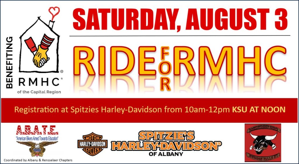 Ride for RMHC Ronald McDonald House Charities of the Capital Region